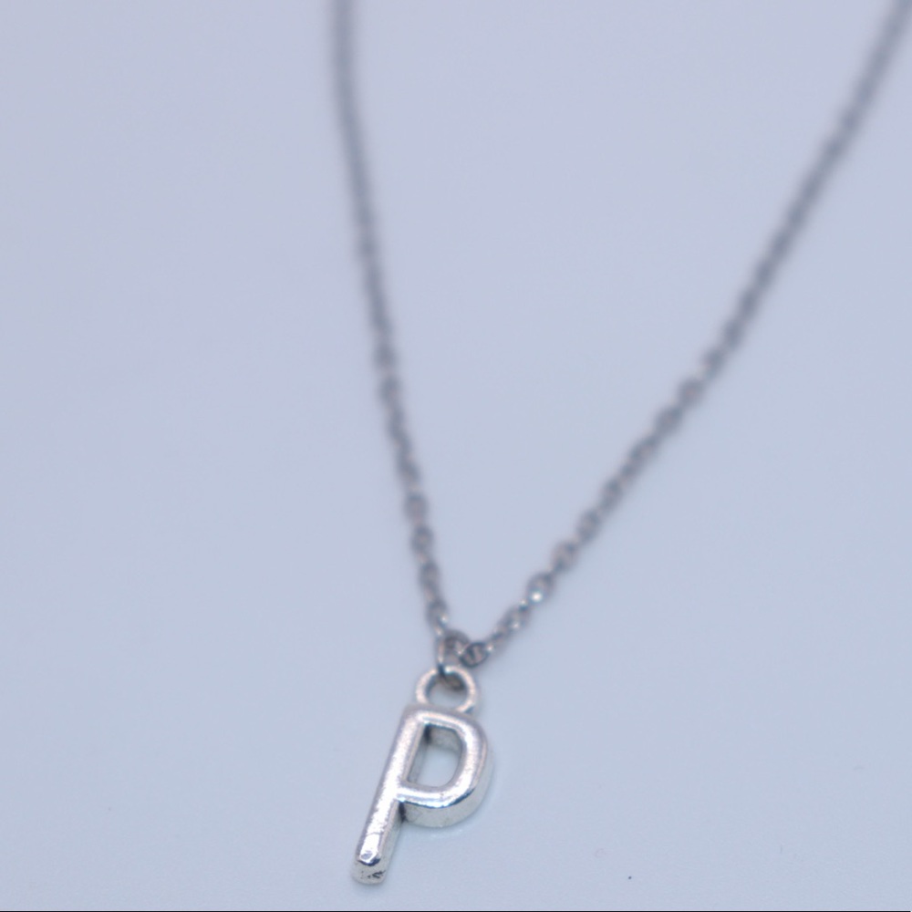 Silver Letter Necklace